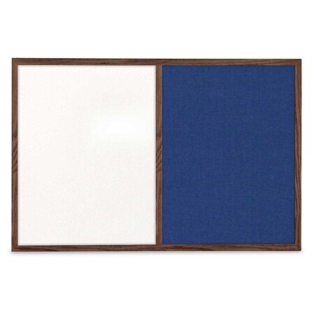 United Visual Products Slim Style Indoor Enclosed Corkboard, 36 UV504SC-GOLD-BLACK